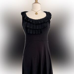 Timeless! Elle black ruffled dress!
